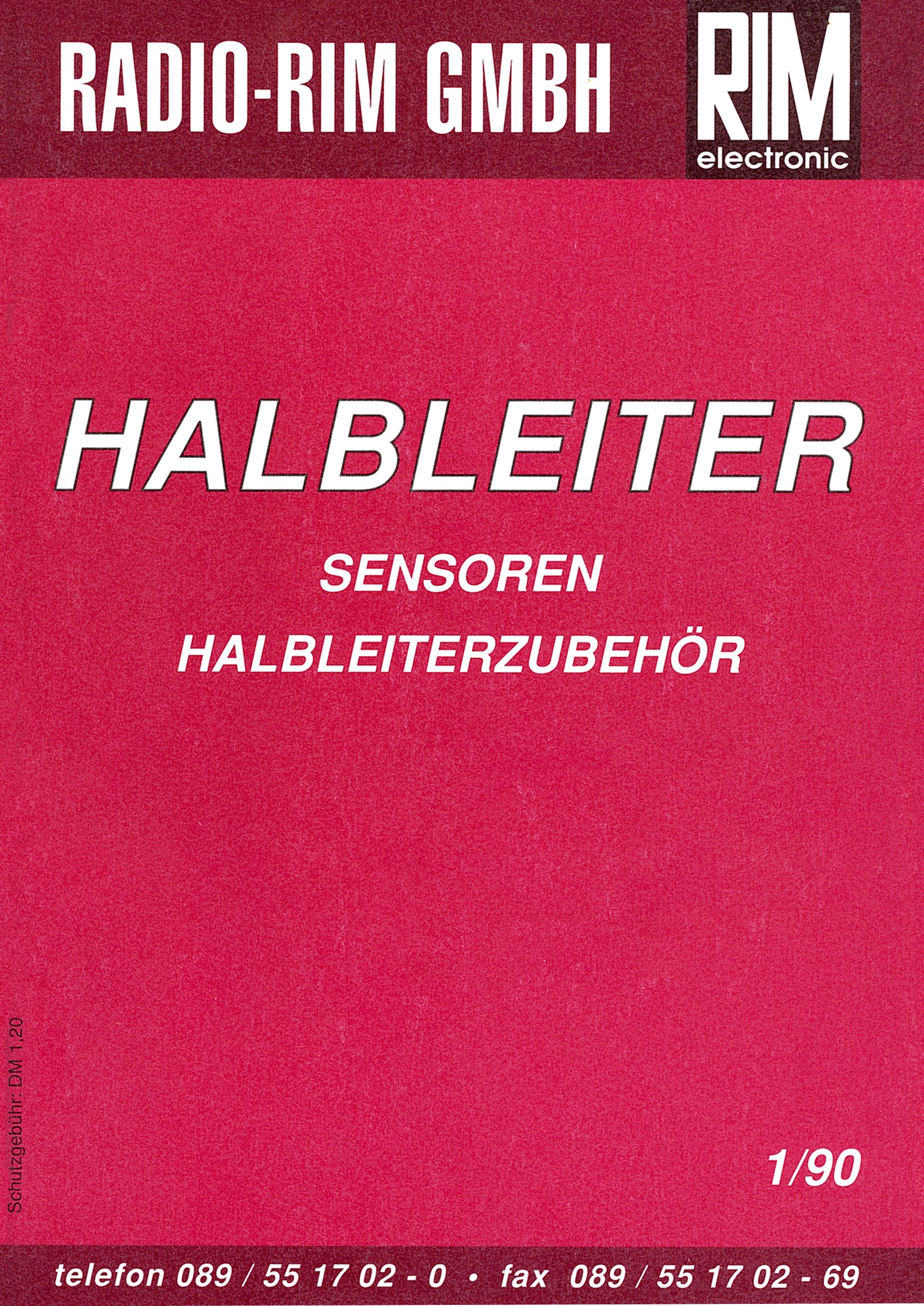 Produktgruppenheft Halbleiter 1990